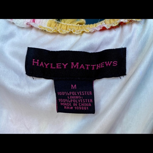 NWT Hayley Matthews Floral Dress - Picture 2 of 3